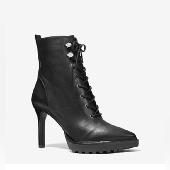 Kyle Leather Lace-Up Boot - read note - Picture 1 of 11